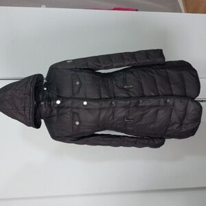Vince Camuto Black Full Cover Hooded Puffer Jacket Size M